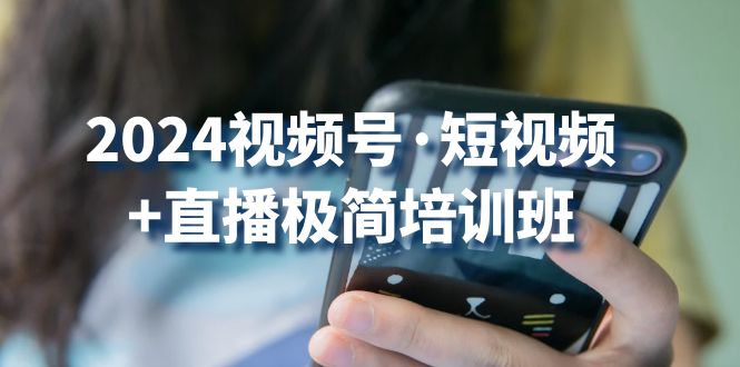 （10797期）2024视频号·短视频+直播极简培训班：抓住视频号风口，流量红利-泡芙轻资产网创