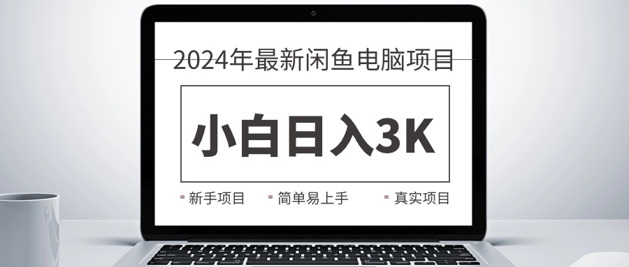 （10846期）2024最新闲鱼卖电脑项目，新手小白日入3K+，最真实的项目教学-泡芙轻资产网创
