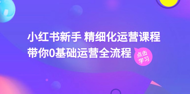 （11417期）小红书新手 精细化运营课程，带你0基础运营全流程（41节视频课）-泡芙轻资产网创