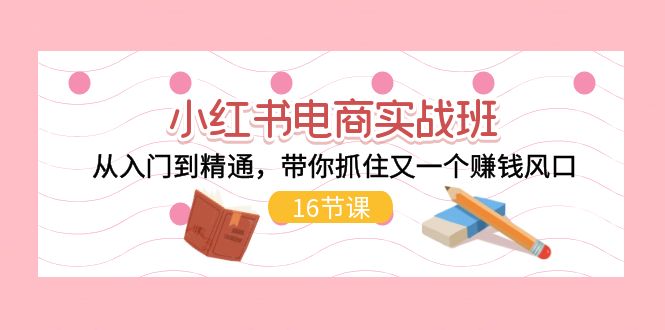 （11533期）小红书电商实战班，从入门到精通，带你抓住又一个赚钱风口（16节）-泡芙轻资产网创