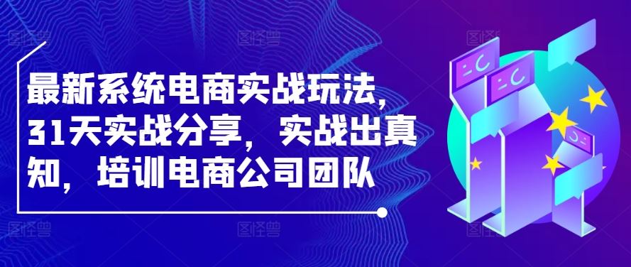 最新系统电商实战玩法，31天实战分享，实战出真知，培训电商公司团队-泡芙轻资产网创