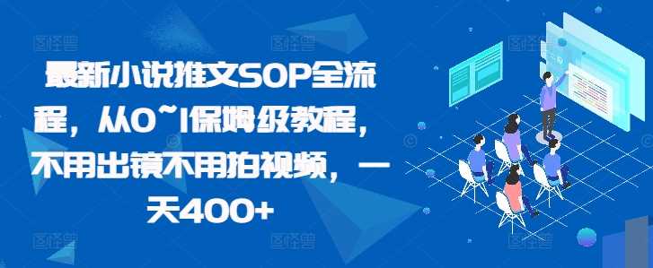 最新小说推文SOP全流程，从0~1保姆级教程，不用出镜不用拍视频，一天400+-泡芙轻资产网创